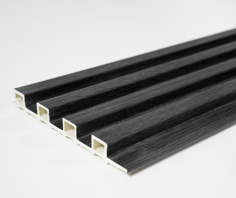 WPC Indoor Fluted Panel | Charcoal Gray (per piece)