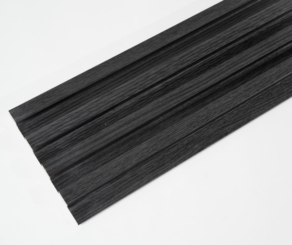 WPC Indoor Fluted Panel | Charcoal Gray (per piece)