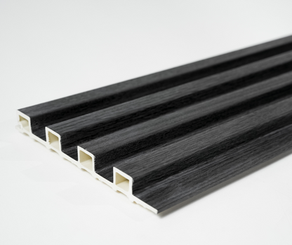 WPC Indoor Fluted Panel | Charcoal Gray (per piece)