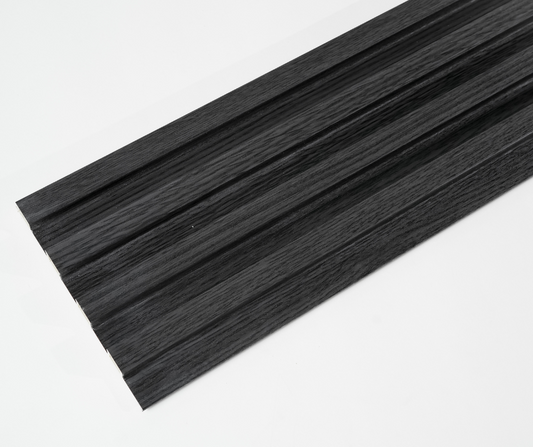 WPC Indoor Fluted Panel | Charcoal Gray (per piece)