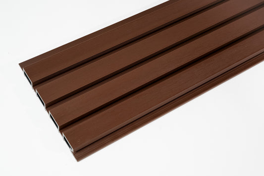WPC Outdoor Fluted Panel | Coffee (per piece)