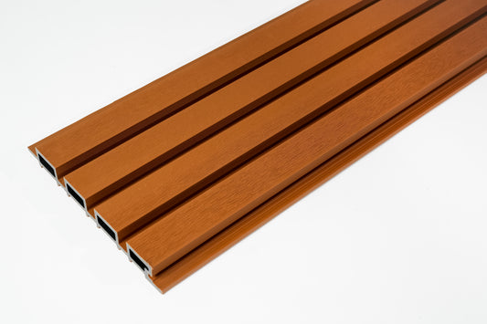 WPC Outdoor Fluted Panel | Teak (per piece)